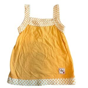 🩷Yellow Polka Dot Kids Tank Top